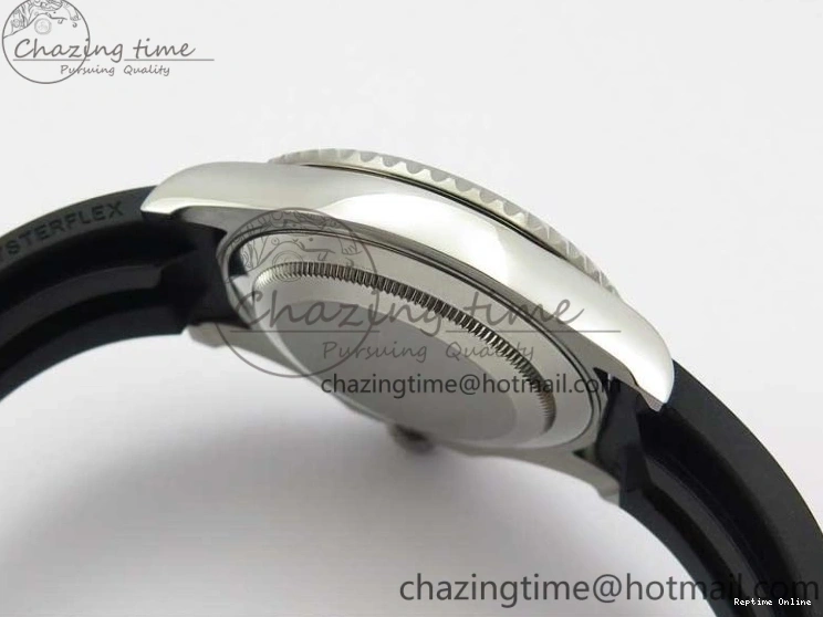 0416 Yacht-Master 116655 ARF SS Custom Made Black Ceramic Bezel on Oysterflex Rubber Strap A HighPerformance 3064